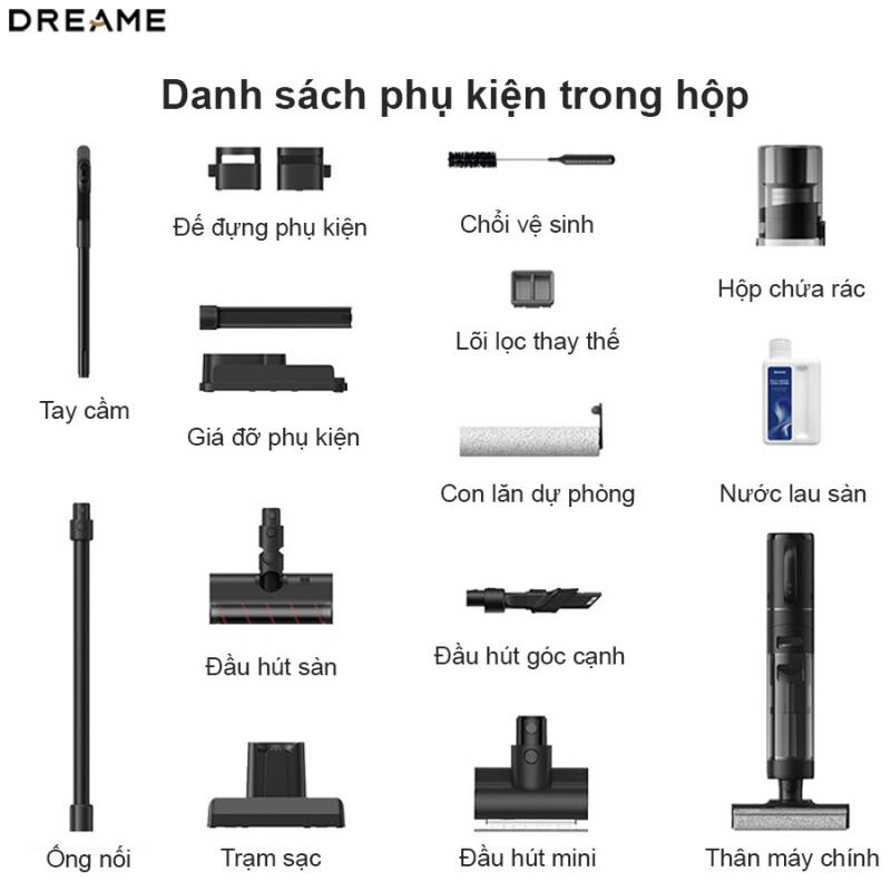 Máy hút bụi lau nhà khô và ướt Dreame H12 Dual
