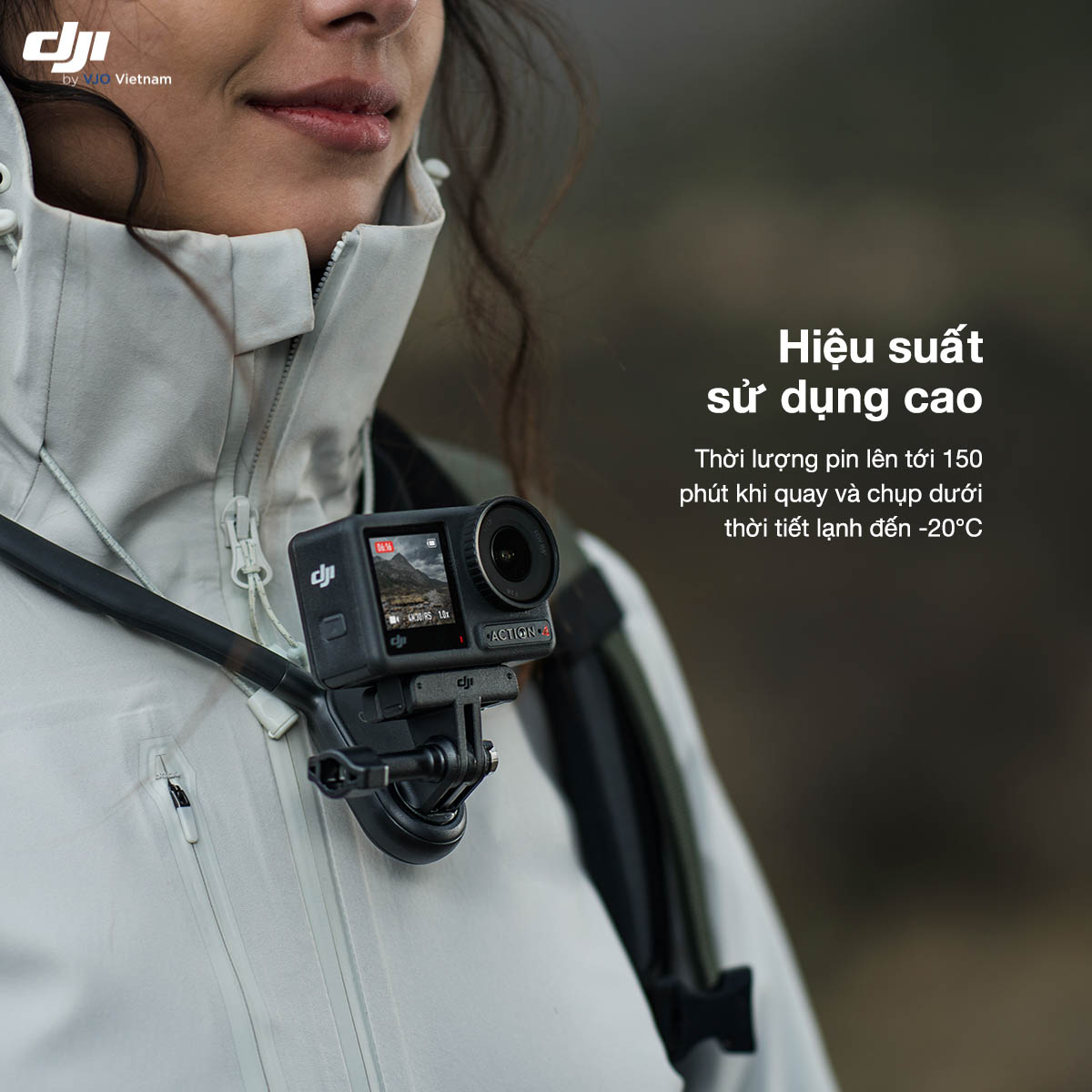 thời lượng pin lớn của DJI Osmo Action 4