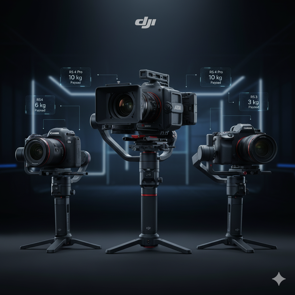 khả năng mang tải của gimbal DJI