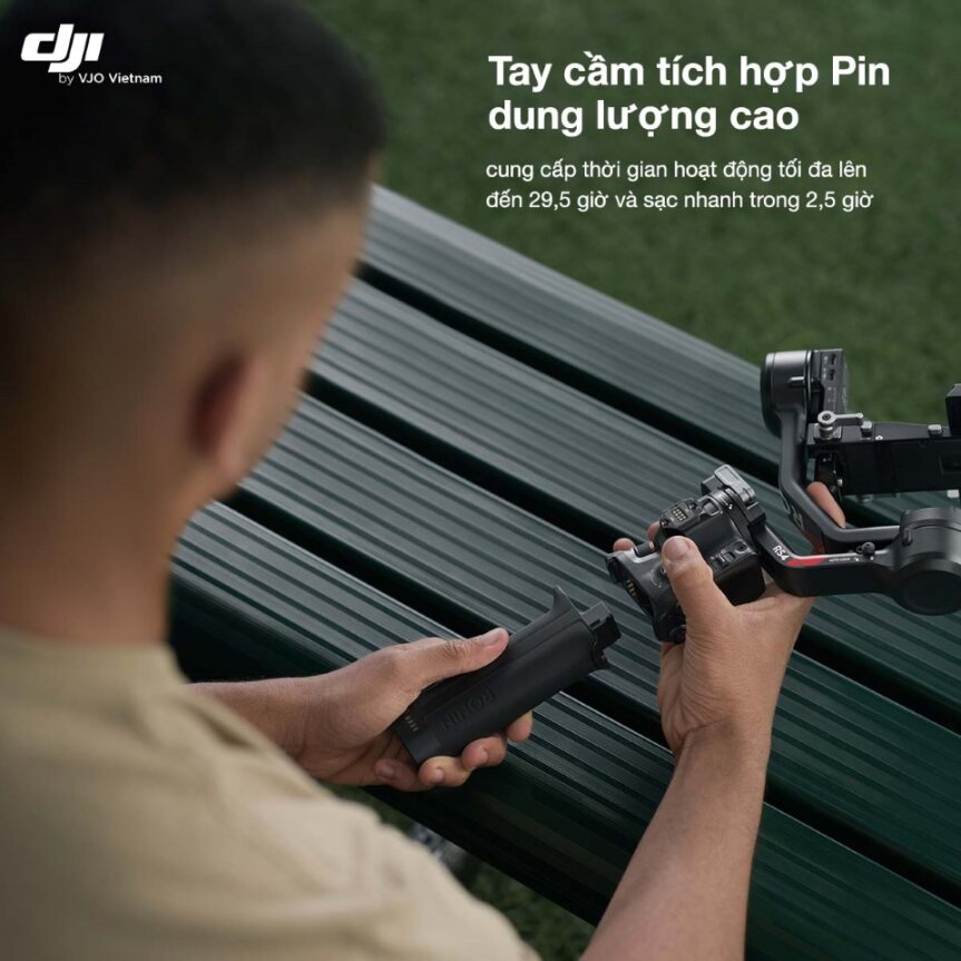 thời lượng pin ấn tượng của Gimbal DJI RS4